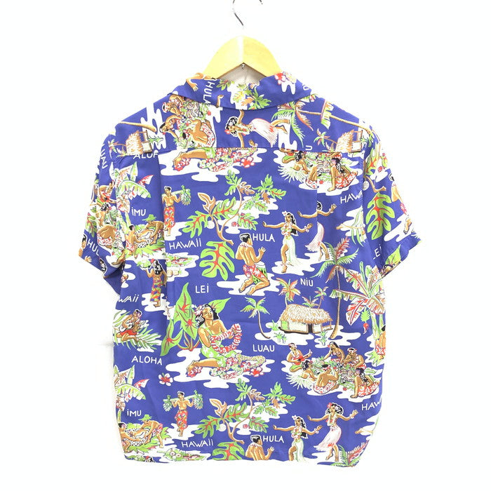 【中古品】【メンズ】 サンサーフ アロハシャツ 半袖シャツ トップス ブランド 古着 145-250614-gm-14-fuz サイズ：S カラー：パープル 万代Net店