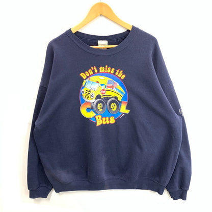 【中古品】【メンズ】 Lee リー スウェット ブランド 古着 オーバーサイズ 145-260228-gm-10-fuz サイズ：2XL カラー：ネイビー 万代Net店