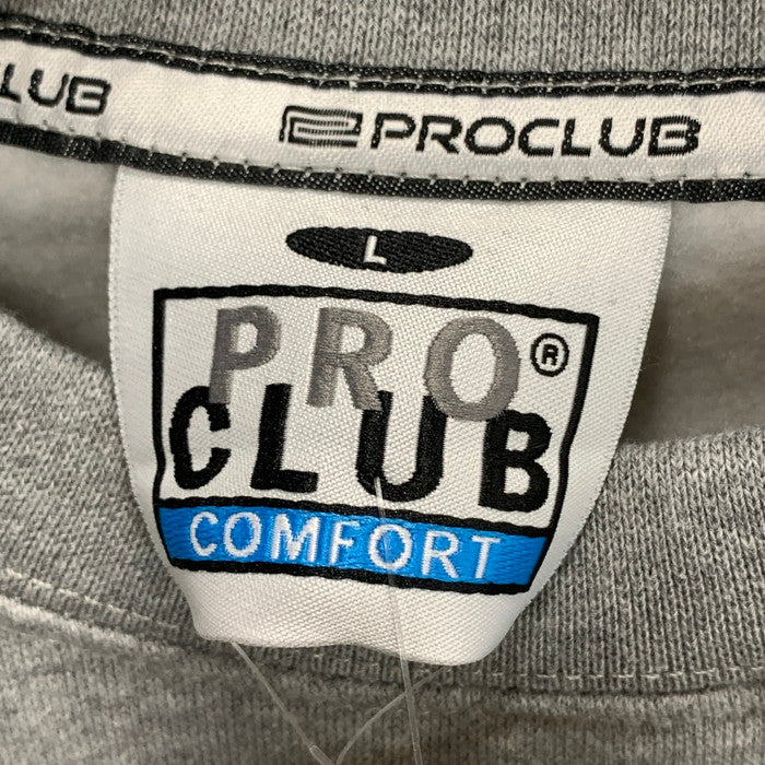 【中古美品】【メンズ】 PRO CLUB スウェット トップス アウター ブランド 古着 147-250810-gm-03-fuz サイズ：L カラー：グレー 万代Net店