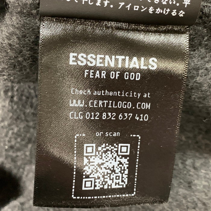 【中古品】【メンズ】 ESSENTIALS EMBOSSED CLASSIC HOODIE オーバーサイズ エンボス加工 パーカー ブランド 古着 142-260329-gm-11-fuz サイズ：M カラー：グレー 万代Net店