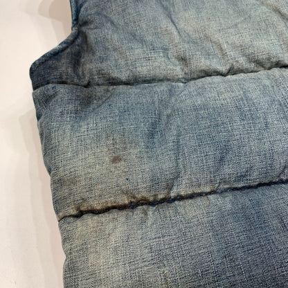 【現状渡し品】【メンズ】 ISAMUKATAYAMA BACKLASH イサムカタヤマバックラッシュ 1393-01 13AW ユーズド加工デニムベスト 140-240303-st-13-fuz サイズ：M カラー：ブルー 万代Net店