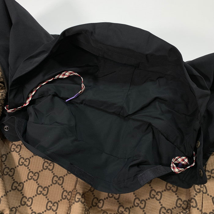 【中古品】【メンズ】 GUCCI グッチ 722511 ZALX2 REVERSIBLE GG CANVAS JACKET リバーシブルGGキャンバスジャケット アウター ブランド 古着 141-260124-gm-06-fuz サイズ：48 カラー：ブラック ベージュ 万代Net店