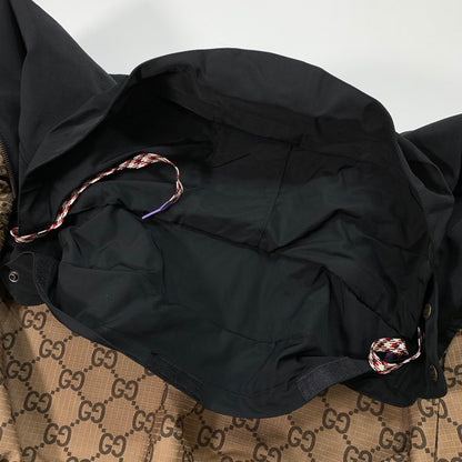 【中古品】【メンズ】 GUCCI グッチ 722511 ZALX2 REVERSIBLE GG CANVAS JACKET リバーシブルGGキャンバスジャケット アウター ブランド 古着 141-260124-gm-06-fuz サイズ：48 カラー：ブラック ベージュ 万代Net店