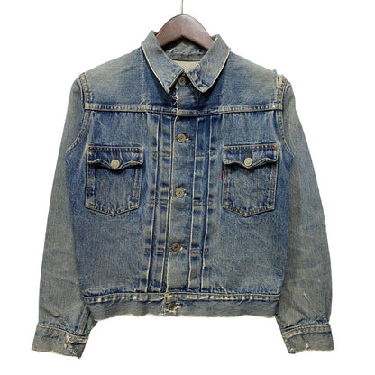 【現状渡し品】【メンズ】 LEVI'S リーバイス 507XX 刻印無し 紙パッチ 両面タブ BIG E 均等 V 2ND DENIM JACKET デニム ジャケット アウター 146-260820-kh-01-izu カラー：インディゴ 万代Net店