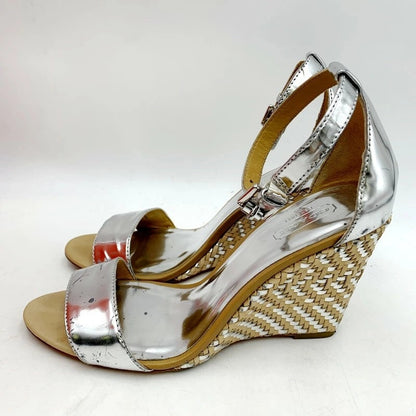 【中古品】【レディース】 COACH コーチ SHARRIN ITL MIRROR MET Q1904 サンダル シューズ 靴 183-230905-ay-18-izu サイズ：38 カラー：シルバー 万代Net店