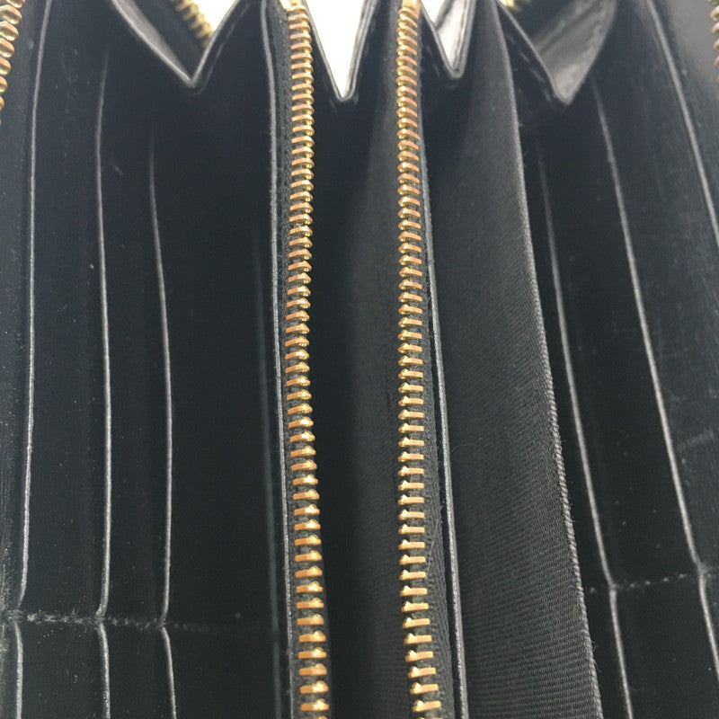 【中古品】【レディース】 GUCCI グッチ HORSE BIT ROUND ZIP WALLET 621889 ホースビット ラウンド ジップ ウォレット 長財布 ロングウォレット 181-250523-KS-07-tei カラー：BLACK 万代Net店