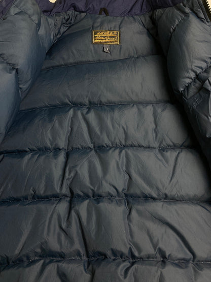 【現状渡し品】【メンズ】 Eddie Bauer エディー・バウアー 黒タグ前期 70S GOOSE DOWN アウター 146-251222-zi-06-min サイズ：L カラー：ネイビー 万代Net店