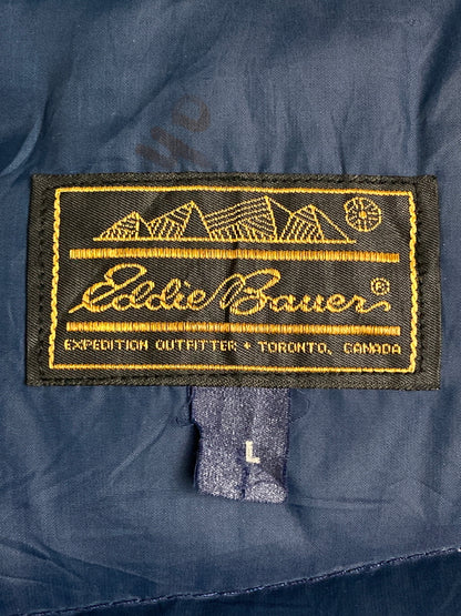 【現状渡し品】【メンズ】 Eddie Bauer エディー・バウアー 黒タグ前期 70S GOOSE DOWN アウター 146-251222-zi-06-min サイズ：L カラー：ネイビー 万代Net店