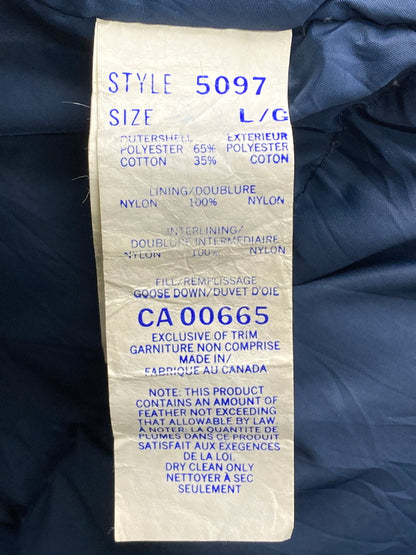 【現状渡し品】【メンズ】 Eddie Bauer エディー・バウアー 黒タグ前期 70S GOOSE DOWN アウター 146-251222-zi-06-min サイズ：L カラー：ネイビー 万代Net店