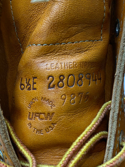 【中古品】【メンズ】 RED WING レッドウィング IRISH SETTER 9875 復刻犬タグ アイリッシュセッター 犬タグ レザー ブーツ メンズ 靴 シューズ 164-251024-em-17-min サイズ：6 1/2 カラー：ブラウン 万代Net店