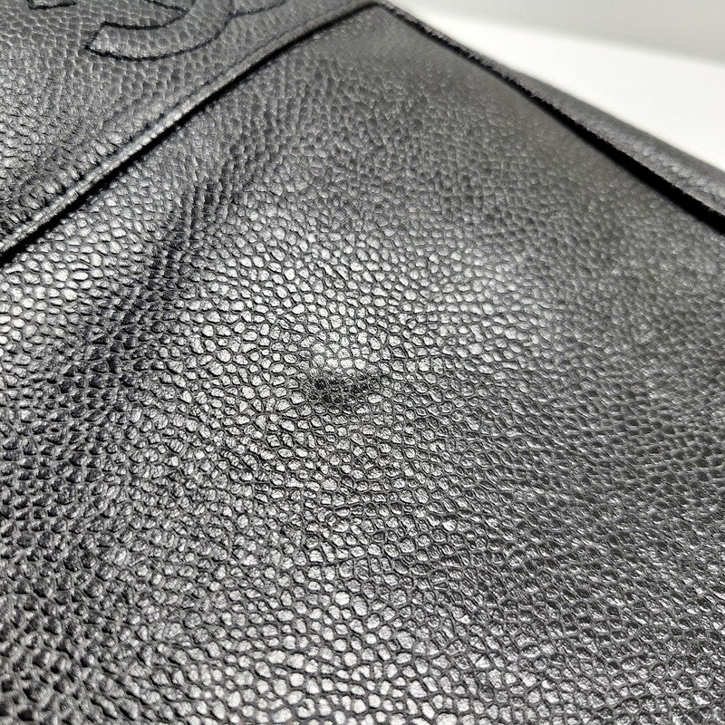 【中古品】【レディース】 CHANEL シャネル トリプルココマーク キャビアスキン チェーン トートバッグ ハンドバッグ ショルダーバッグ カバン 鞄 182-240718-as-03-izu カラー：ブラック 万代Net店