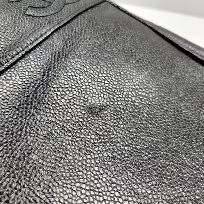 【中古品】【レディース】 CHANEL シャネル トリプルココマーク キャビアスキン チェーン トートバッグ ハンドバッグ ショルダーバッグ カバン 鞄 182-240718-as-03-izu カラー：ブラック 万代Net店