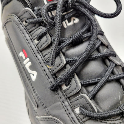 【中古品】【メンズ/レディース】 FILA フィラ DISRUPTOR 2  F0540 0025 ディスラプター2 スニーカー シューズ 靴 163-241002-as-36-izu サイズ：26cm カラー：ブラック 万代Net店