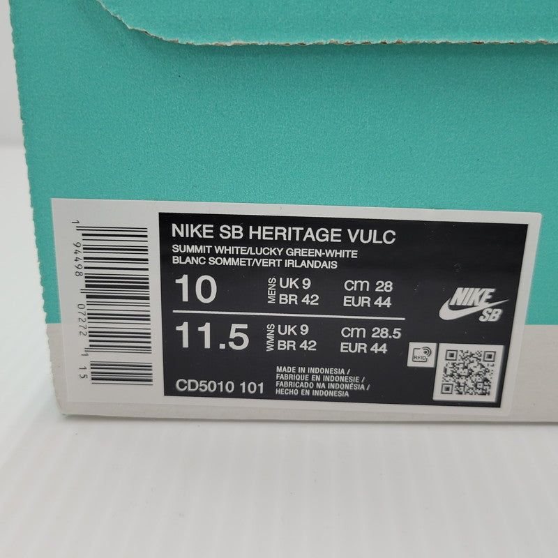 【中古品】【メンズ】 NIKE SB ナイキエスビー CD5010-101 HERITAGE VULC SUMMIT WHITE/LUCKY GREEN/WHITE/GUM LIGHT BROWN ヘリテージ バルク サミットホワイト/ラッキーグリーン/ホワイト/ガムライトブラウン スニーカー シューズ 靴 160-241207-mm-03-izu サイズ：28.0cm 万代Net店