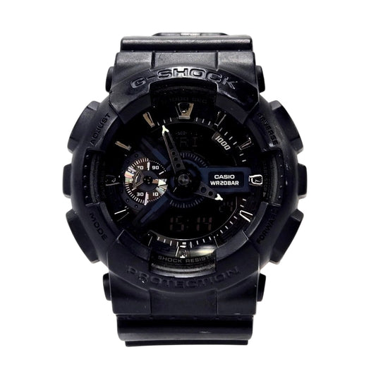 【中古品】【メンズ/レディース】 G-SHOCK ジーショック 110 SERIES ANALOG-DIGITAL GA-110 110シリーズ アナデジ時計 腕時計 196-241220-ay-18-izu サイズ：55×51.2×16.9mm カラー：ブラック 万代Net店