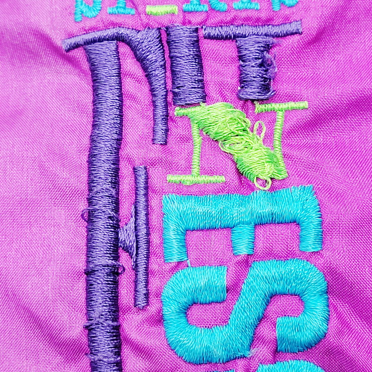 【中古品】【メンズ】 NIKE ナイキ 90S NYLON JACKET 90年代 銀タグ ナイロンジャケット アウター 長袖 146-241223-ma-07-izu サイズ：L カラー：紫系マルチ 万代Net店