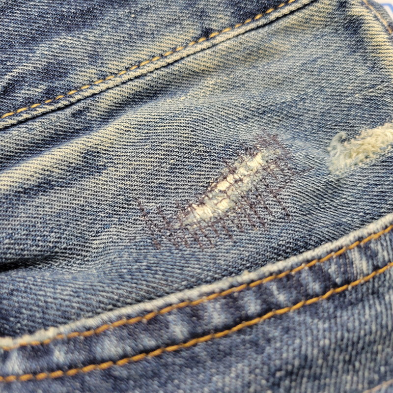 【中古品】【メンズ】 POLO RALPH LAUREN ポロ・ラルフローレン USED DENIM PANTS 09832 ユーズドデニムパンツ ジーンズ ボトムス 158-241231-as-27-izu サイズ：36×34 カラー：インディゴ 万代Net店