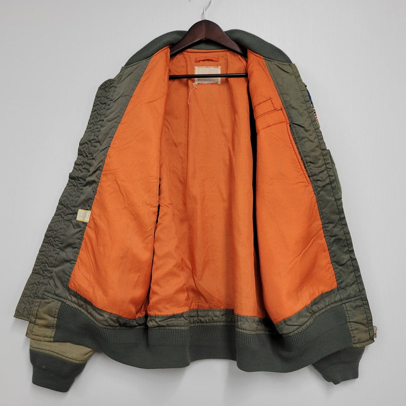 【現状渡し品】【メンズ】  USED TOM CAT MA-1 FLIGHT JACKET フライトジャケット アウター 146-250114-as-08-izu カラー：グリーン系 万代Net店