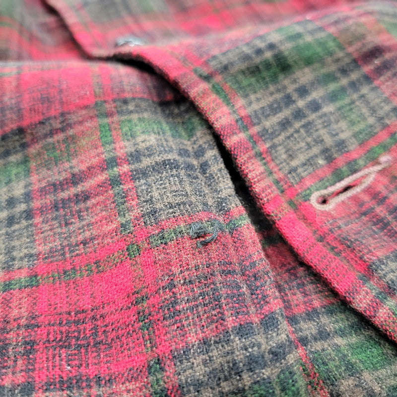 【中古品】【メンズ】 PENDLETON ペンドルトン 50S CHECK WOOL JACKET チェック ウール ジャケット アウター 146-250128-as-28-izu サイズ：M カラー：マルチカラー 万代Net店