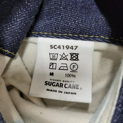 【中古品】【メンズ】 SUGAR CANE シュガーケーン 14.25OZ. DENIM 1947 MODEL REGULAR STRAIGHT SC41947 デニム 1947モデル レギュラーストレート パンツ ジーンズ ボトムス 156-250311-as-05-izu サイズ：34×34 カラー：インディゴ 万代Net店