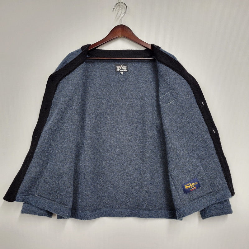 【中古品】【メンズ】  DRESS HIPPY ドレスヒッピー ウールカーディガン 長袖 トップス 145-240617-ay-21-izu サイズ：M カラー：ネイビー系 万代Net店