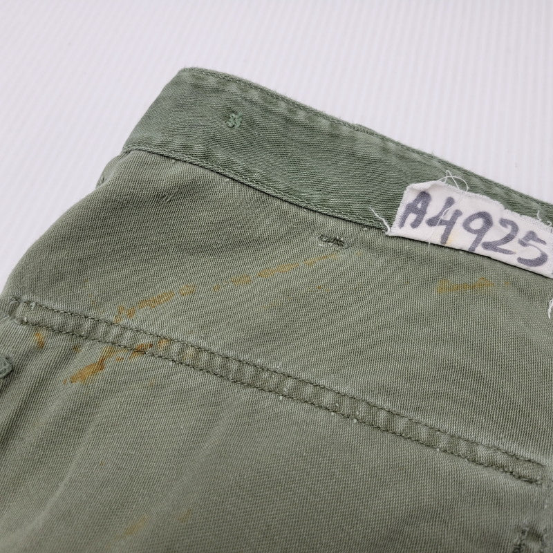 【現状渡し品】【メンズ】 U.S.ARMY ユーエスアーミー 60S BAKER PANTS 60年初期 べイカーパンツ ボトムス 157-250319-as-15-izu サイズ：M カラー：グリーン系 万代Net店