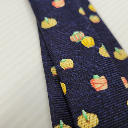 【中古品】【メンズ】 BVLGARI ブルガリ TURBAN SILK TIE ターバン シルク ネクタイ イタリア製 183-250324-as-15-izu カラー：ネイビー 万代Net店