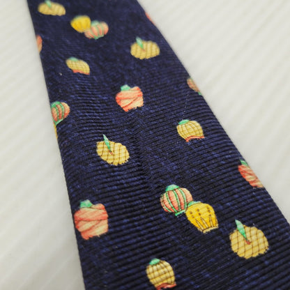 【中古品】【メンズ】 BVLGARI ブルガリ TURBAN SILK TIE ターバン シルク ネクタイ イタリア製 183-250324-as-15-izu カラー：ネイビー 万代Net店