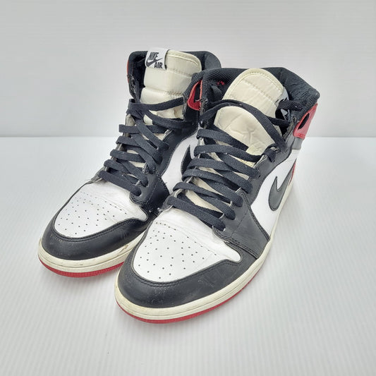 【中古品】【メンズ】 NIKE ナイキ 555088-184 AIR JORDAN 1 RETRO HIGH OG エアジョーダン1 レトロ ハイ オリジナル BLACK TOE ブラック トゥ スニーカー シューズ 靴 160-250325-mm-11-izu サイズ：28.0cm カラー：ブラック/レッド/ホワイト 万代Net店