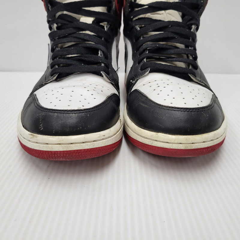 【中古品】【メンズ】 NIKE ナイキ 555088-184 AIR JORDAN 1 RETRO HIGH OG エアジョーダン1 レトロ ハイ オリジナル BLACK TOE ブラック トゥ スニーカー シューズ 靴 160-250325-mm-11-izu サイズ：28.0cm カラー：ブラック/レッド/ホワイト 万代Net店