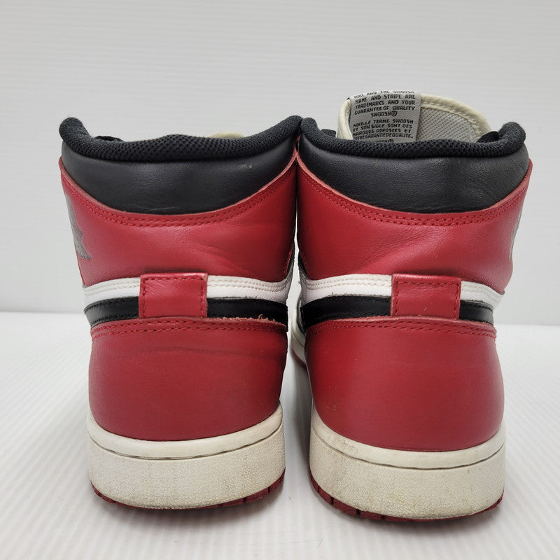 【中古品】【メンズ】 NIKE ナイキ 555088-184 AIR JORDAN 1 RETRO HIGH OG エアジョーダン1 レトロ ハイ オリジナル BLACK TOE ブラック トゥ スニーカー シューズ 靴 160-250325-mm-11-izu サイズ：28.0cm カラー：ブラック/レッド/ホワイト 万代Net店