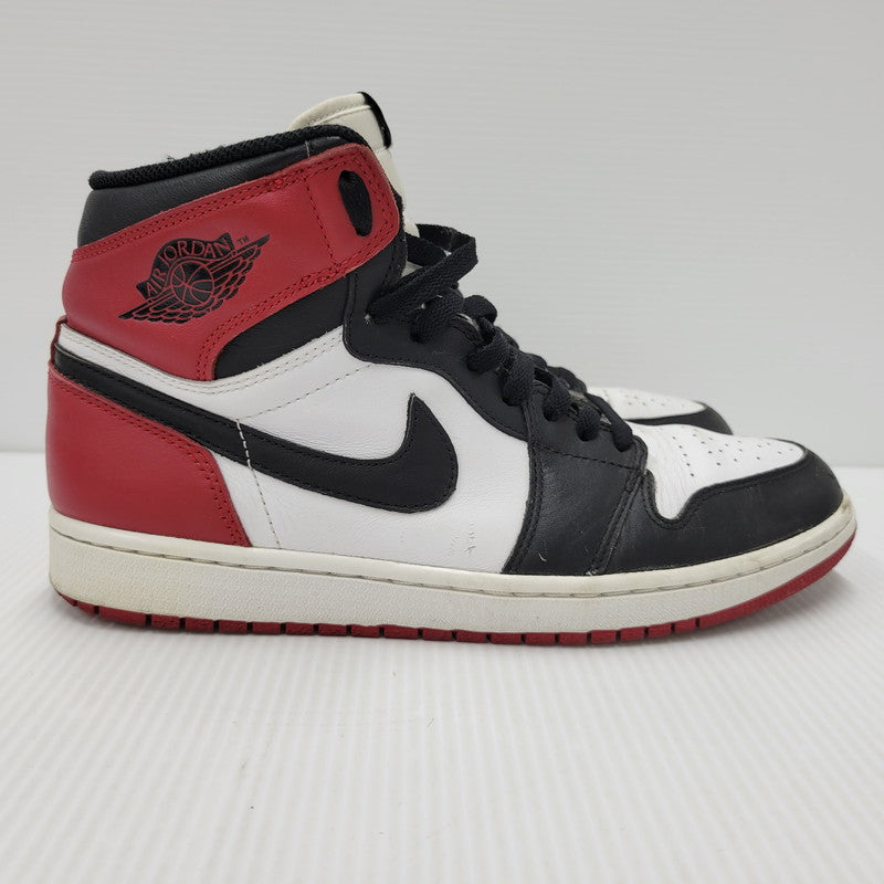 【中古品】【メンズ】 NIKE ナイキ 555088-184 AIR JORDAN 1 RETRO HIGH OG エアジョーダン1 レトロ ハイ オリジナル BLACK TOE ブラック トゥ スニーカー シューズ 靴 160-250325-mm-11-izu サイズ：28.0cm カラー：ブラック/レッド/ホワイト 万代Net店