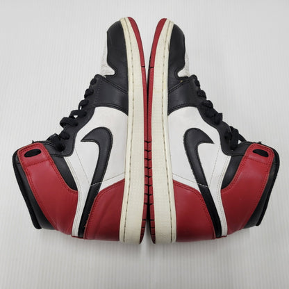 【中古品】【メンズ】 NIKE ナイキ 555088-184 AIR JORDAN 1 RETRO HIGH OG エアジョーダン1 レトロ ハイ オリジナル BLACK TOE ブラック トゥ スニーカー シューズ 靴 160-250325-mm-11-izu サイズ：28.0cm カラー：ブラック/レッド/ホワイト 万代Net店