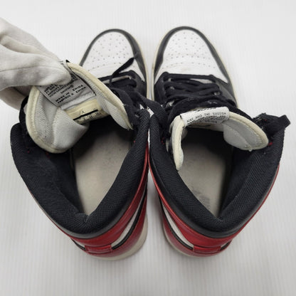 【中古品】【メンズ】 NIKE ナイキ 555088-184 AIR JORDAN 1 RETRO HIGH OG エアジョーダン1 レトロ ハイ オリジナル BLACK TOE ブラック トゥ スニーカー シューズ 靴 160-250325-mm-11-izu サイズ：28.0cm カラー：ブラック/レッド/ホワイト 万代Net店
