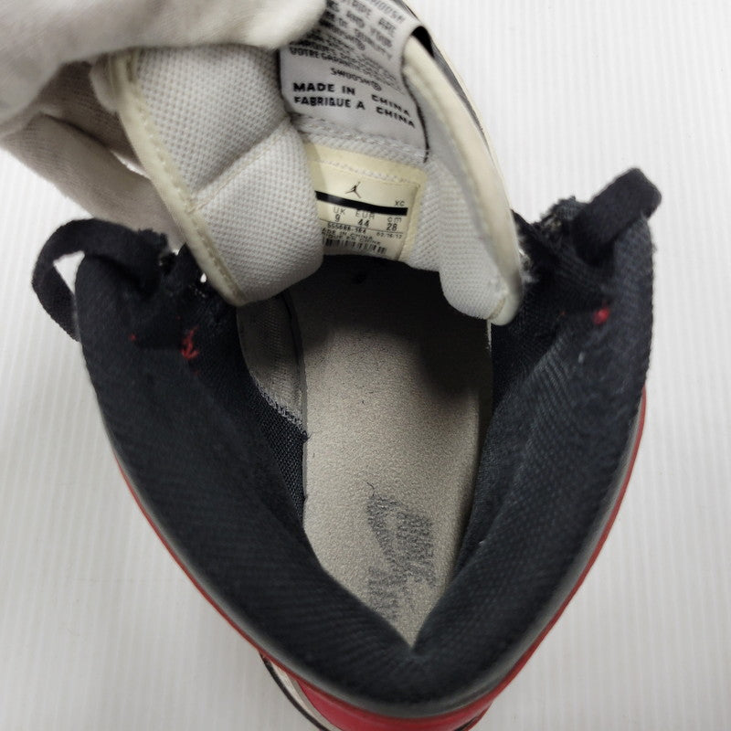 【中古品】【メンズ】 NIKE ナイキ 555088-184 AIR JORDAN 1 RETRO HIGH OG エアジョーダン1 レトロ ハイ オリジナル BLACK TOE ブラック トゥ スニーカー シューズ 靴 160-250325-mm-11-izu サイズ：28.0cm カラー：ブラック/レッド/ホワイト 万代Net店