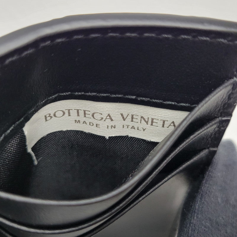 【中古品】【メンズ/レディース】 BOTTEGAVENETA ボッテガヴェネタ INTRECCIATO SLIM FLAP CARD CASE イントレチャート スリム フラップカードケース 181-250404-as-05-izu カラー：ブラック 万代Net店