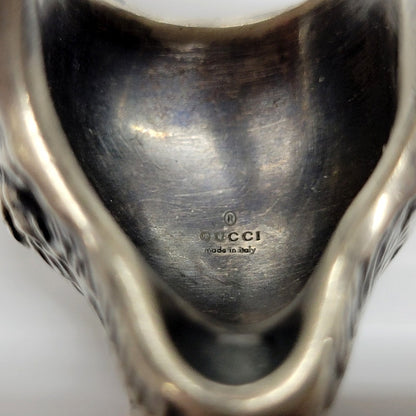 【中古品】【メンズ/レディース】 GUCCI グッチ SV925 ANGER FOREST WOLF HEAD RING アンガーフォレスト ウルフ ヘッド リング 指輪 アクセサリー 182-250425-as-16-izu サイズ：19 カラー：シルバー 万代Net店
