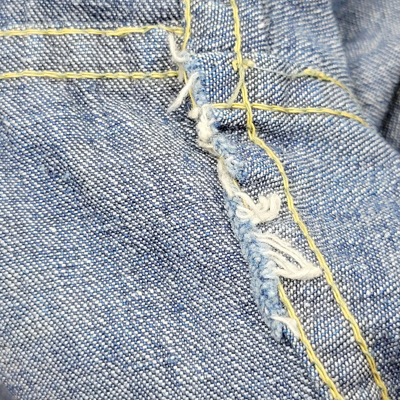 【中古品】【メンズ】 MONTGOMERY WARD モントゴメリー・ワード 月桂樹＆3連スター刻印ボタン 40S 101大戦 1POCKET 1ST DENIM JACKET デニムジャケット アウター 長袖 146-250512-ma-01-izu サイズ：不明 カラー：インディゴ 万代Net店