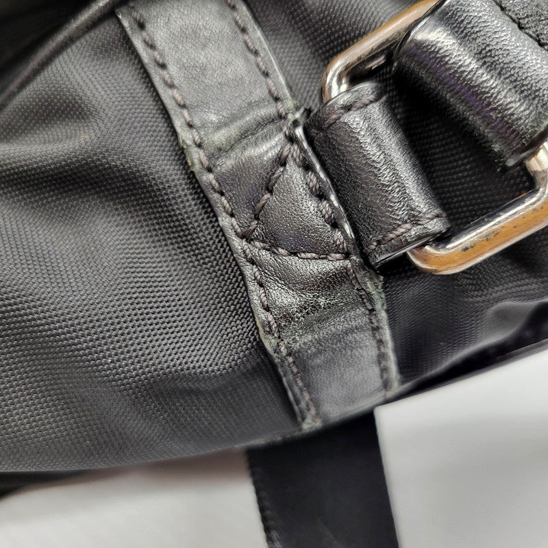 【中古品】【メンズ】 BURBERRY バーバリー 3827140 レザー ナイロンキャンバス ショルダーバッグ カバン 鞄 180-250515-as-07-izu カラー：ブラック 万代Net店