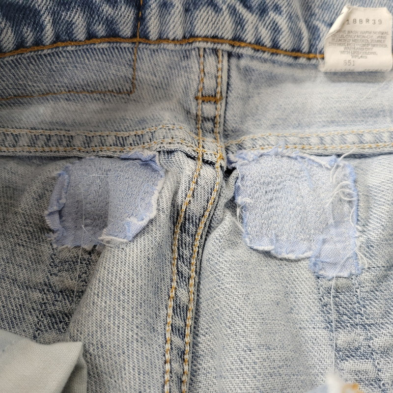 【中古品】【メンズ】 550 RELAXED FIT TAPERED LEG DENIM PANTS 550-4891 リラックスド フィット テーパード レッグ デニムパンツ 刻印653 USA製 ジーンズ ボトムス 157-250627-as-01-izu サイズ：30×34 カラー：ライトインディゴ 万代Net店