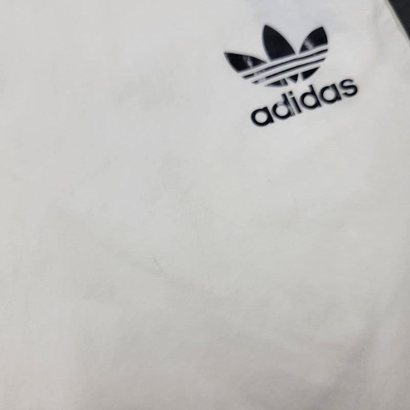 【中古品】【メンズ】 adidas アディダス ADS200 TRACK PANTS JX8964 トラックパンツ ジャージ ロゴ プリント ズボン ボトムス 159-250722-ay-09-izu サイズ：L カラー：ホワイト 万代Net店