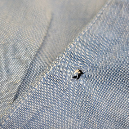 【現状渡し品】【メンズ】 USED CHAMBRAY WORK JACKET シャンブレー ワークジャケット 146-250807-as-25-izu サイズ：F カラー：ブルー 万代Net店