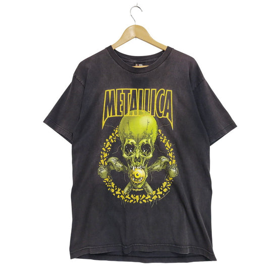 【現状渡し品】【メンズ】 METALLICA メタリカ GIANT c2001 00S PUSHEAD NO LEAF CLOVER TEE 00年代 プッシュド ノーリーフクローバーT トップス 半袖 146-241211-ma-08-izu サイズ：L カラー：黒 万代Net店