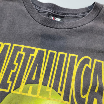 【現状渡し品】【メンズ】 METALLICA メタリカ GIANT c2001 00S PUSHEAD NO LEAF CLOVER TEE 00年代 プッシュド ノーリーフクローバーT トップス 半袖 146-241211-ma-08-izu サイズ：L カラー：黒 万代Net店