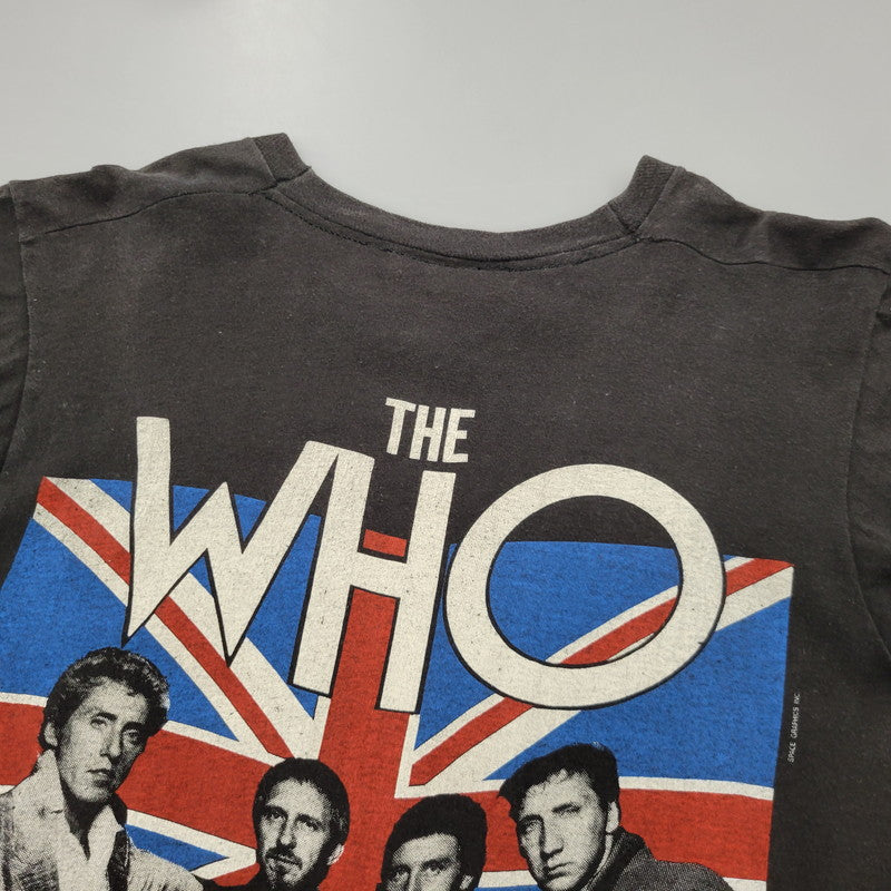 【現状渡し品】【メンズ】 USED CREEN STARS スクリーンスターズ THE WHO c1982 80S AMERICA TOUR TEE ツアー Tシャツ 半袖 トップス 146-250211-as-17-izu サイズ：M カラー：ブラック 万代Net店