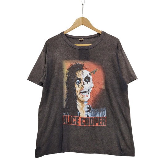 【現状渡し品】【メンズ】 INCREDIBLE c1989 80S ALICE COOPER TRASH BAND TEE T-SHIRT アリス クーパー トラッシュ Tシャツ カナダ製 半袖 トップス 146-241229-as-10-izu サイズ：L カラー：ブラック系 万代Net店