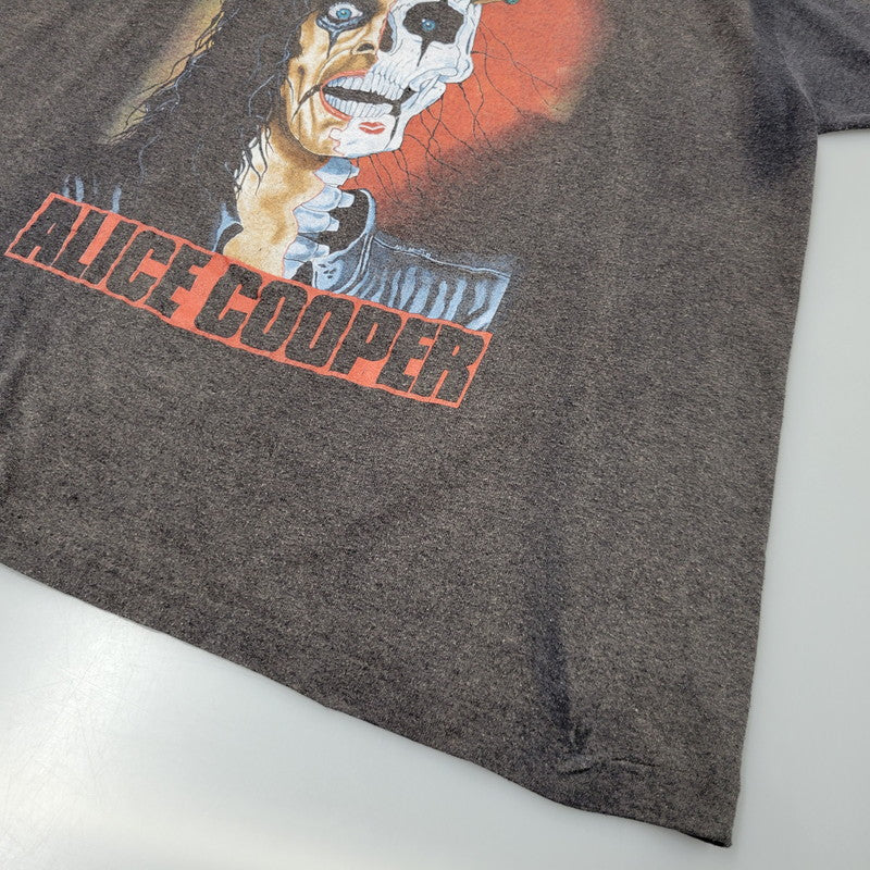 【現状渡し品】【メンズ】 INCREDIBLE c1989 80S ALICE COOPER TRASH BAND TEE T-SHIRT アリス クーパー トラッシュ Tシャツ カナダ製 半袖 トップス 146-241229-as-10-izu サイズ：L カラー：ブラック系 万代Net店