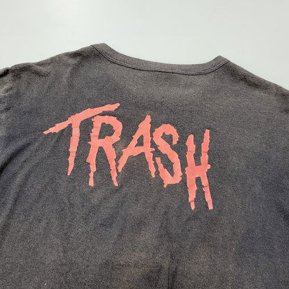 【現状渡し品】【メンズ】 INCREDIBLE c1989 80S ALICE COOPER TRASH BAND TEE T-SHIRT アリス クーパー トラッシュ Tシャツ カナダ製 半袖 トップス 146-241229-as-10-izu サイズ：L カラー：ブラック系 万代Net店