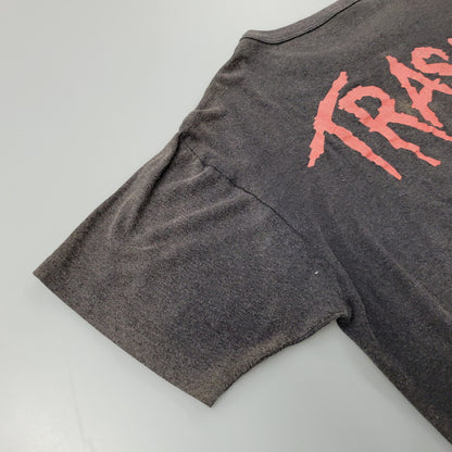 【現状渡し品】【メンズ】 INCREDIBLE c1989 80S ALICE COOPER TRASH BAND TEE T-SHIRT アリス クーパー トラッシュ Tシャツ カナダ製 半袖 トップス 146-241229-as-10-izu サイズ：L カラー：ブラック系 万代Net店