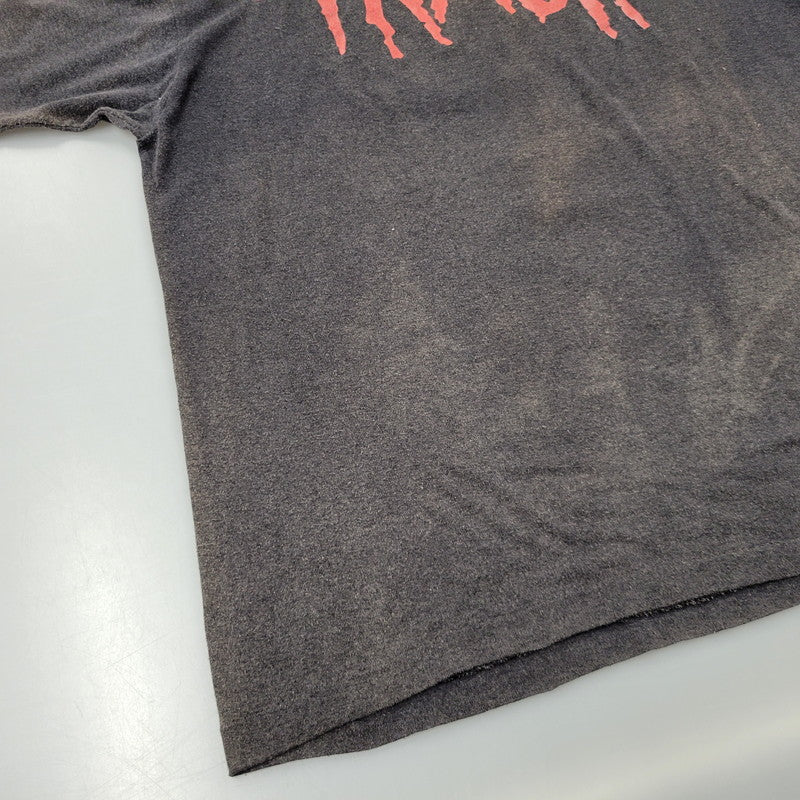 【現状渡し品】【メンズ】 INCREDIBLE c1989 80S ALICE COOPER TRASH BAND TEE T-SHIRT アリス クーパー トラッシュ Tシャツ カナダ製 半袖 トップス 146-241229-as-10-izu サイズ：L カラー：ブラック系 万代Net店